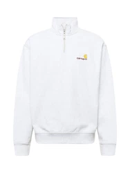 Carhartt WIP Sweatshirt Half Zip American Script Sweatjacke gelb/graumeliert/bordeaux