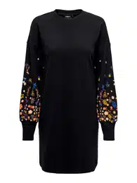 Šaty 'ONLBrooke' královská modrá / žlutá / oranžová / černá