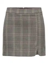 Sukně 'Alia' tmavě béžová / světle zelená / bobule / černá