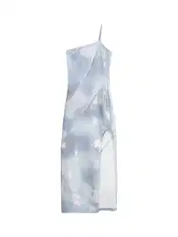 Šaty světlemodrá / stříbrná / bílá