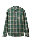 TOM TAILOR DENIM Hemd hellbraun/dunkelgrn/hellpink/wei