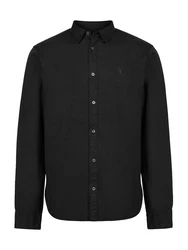 AllSaints Hemd 'HAWTHORNE' (GOTS) schwarz