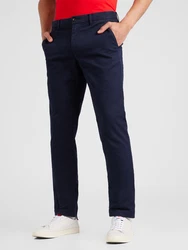 TOMMY HILFIGER Hose 'DENTON ESSENTIAL' nachtblau/feuerrot/weiß