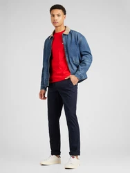 TOMMY HILFIGER Hose 'DENTON ESSENTIAL' nachtblau/feuerrot/weiß