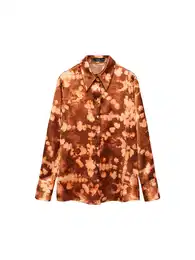 Bluza 'Fuego' kestenjasto smeđa / breskva