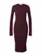 ABOUT YOU x Toni Garrn Úpletové šaty 'Hailey'  burgundská červeň