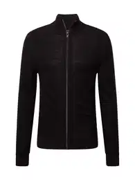 Strickjacke 'Avac' schwarz