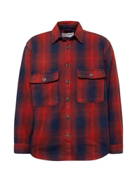 Hemd navy / rot