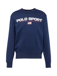 Sweatshirt navy / pastellrot / weiß