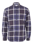 SELECTED HOMME Hemd 'Regowen' indigo/dunkellila/weiß