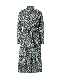 Košilové šaty 'CAINE' chladná modrá / khaki / mátová / černá