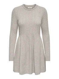 Úpletové šaty 'ONLFia' béžový melír