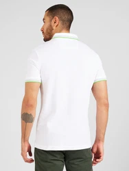 BOSS Poloshirt 'Paddy' hellgrau/grün/offwhite