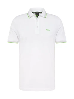 BOSS Poloshirt 'Paddy' hellgrau/grün/offwhite BOSS Poloshirt 'Paddy' hellgrau/grün/offwhite