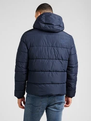 Superdry Steppjacke HOODED SPORTS PUFFR JACKET nachtblau/weiß