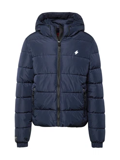 Superdry Steppjacke HOODED SPORTS PUFFR JACKET nachtblau/weiß Superdry Steppjacke HOODED SPORTS PUFFR JACKET nachtblau/weiß