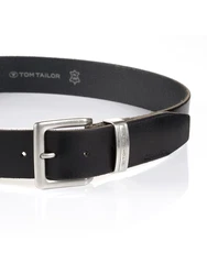 TOM TAILOR Gürtel 'JACOB' schwarz