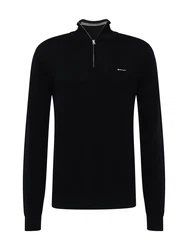 GANT Pullover Strickpullover Troyer Schwarz/schwarz
