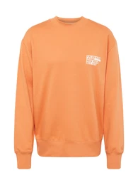 Sweatshirt dunkelbeige / orange / wei