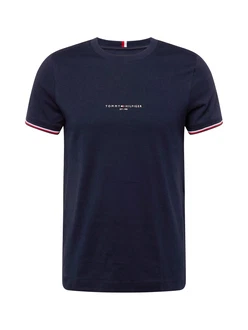TOMMY HILFIGER T-Shirt marineblau/rot/weiß TOMMY HILFIGER T-Shirt marineblau/rot/weiß