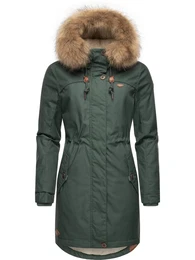 Zimní parka 'Tawny' hnědá / tmavě zelená