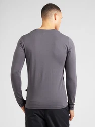 ALPHA INDUSTRIES Shirt dunkelgrau/weiß