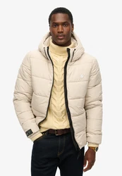 Superdry Steppjacke HOODED SPORTS PUFFR JACKET hellbeige