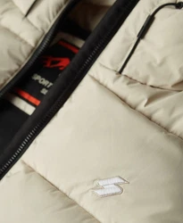 Superdry Steppjacke HOODED SPORTS PUFFR JACKET hellbeige
