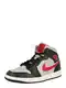 Jordan Visoke tenisice 'Air Jordan 1'  svijetlosiva / crvena / crna