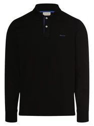 GANT Poloshirt Langarmshirt blau/schwarz