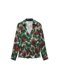 Bluza 'NOGAL' smeđa / zelena / pastelno zelena / svijetloljubičasta