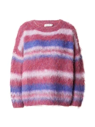 Pulover ljubičasta / sivkasto ljubičasta (mauve) / bijela
