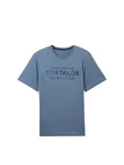 TOM TAILOR T-Shirt mit Frontprint navy/taubenblau