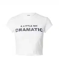 Tričko 'Romy' světlemodrá / fialová / černá / bílá