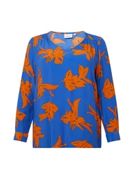 Bluza 'Cardagny Life' azur / tamno narančasta