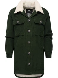 Přechodná bunda 'Kyoka' olivová / barva bílé vlny