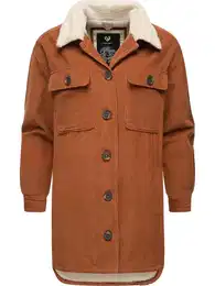 Přechodná bunda 'Kyoka' hnědá / bílá