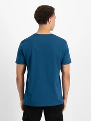 Alpha Industries Rundhalsshirt Basic T marine/weiß