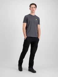 Alpha Industries T-Shirt Rundhalsshirt Backprint T (T-Shirt) zitrone/anthrazit