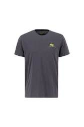 Alpha Industries T-Shirt Rundhalsshirt Backprint T (T-Shirt) zitrone/anthrazit