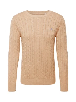 Gant Rundhalspullover COTTON CABLE C-NECK 