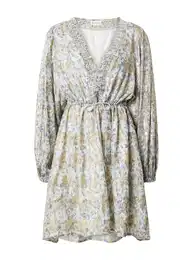 Šaty modrá / zlatá / offwhite