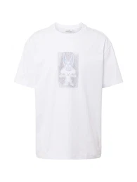 T-Shirt silbergrau / stone / wei
