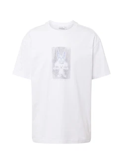 WEEKDAY T-Shirt silbergrau/stone/weiß