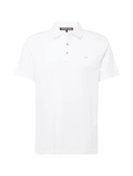 Michael Kors Poloshirt im Flammgarn-Design weiß