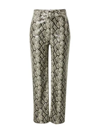 Kalhoty 'Tanisha' kouřově šedá / černá