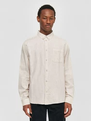 KnowledgeCotton Apparel Hemd greige