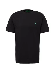 United Colors of Benetton T-Shirt mit Label-Badge grn/schwarz/wei