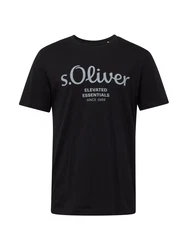 s.Oliver Herren 2139909 T-Shirt Silber/Grau/Silber/Grau