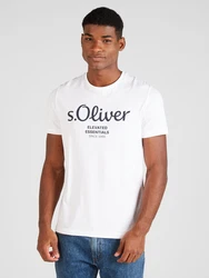 s.Oliver Herren 2139909 T-Shirt Weiß
